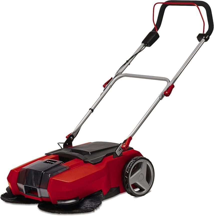 Einhell TE-SW 18/610 Li-Solo Power X-Change Barredora inalámbrica 18 V – Depósito 20 L, anchura 61 cm, posición de estacionamiento, manillar…