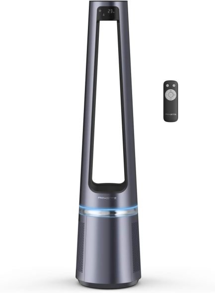 Rowenta QU5062 Eclipse 3 en 1 – Purificador de aire, calefactor y ventilador, filtra el 99,9 % de las partículas, hasta 30 m², 35 °C, modos…