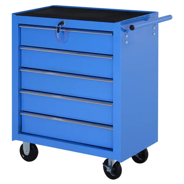 HOMCOM Carro de taller con cerradura y ruedas