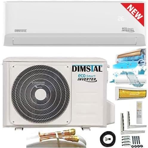 Aire acondicionado split QuickConnect ULTRA 12.000 BTU / 3,6 kW + calefacción – ECO Smart Wi-Fi Ready, Super Ionizer, autolimpieza, Follow Me, kit…
