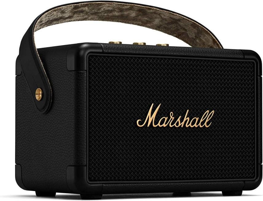 Marshall Kilburn II Altavoz Bluetooth portátil resistente al agua – Negro y latón