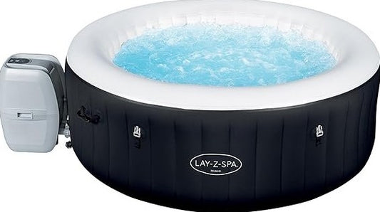 Bestway LAY-Z-SPA Miami AirJet Spa hinchable redondo 180 × 66 cm, para 2-4 personas