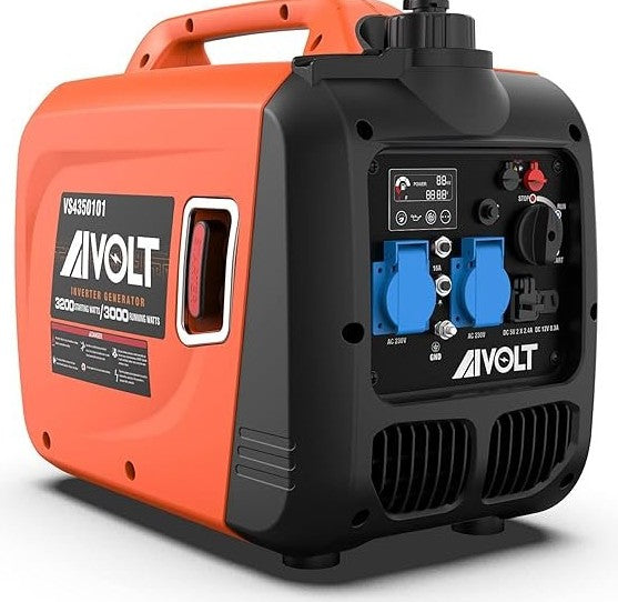 AIVOLT Generador inverter de gasolina silencioso 3200 W