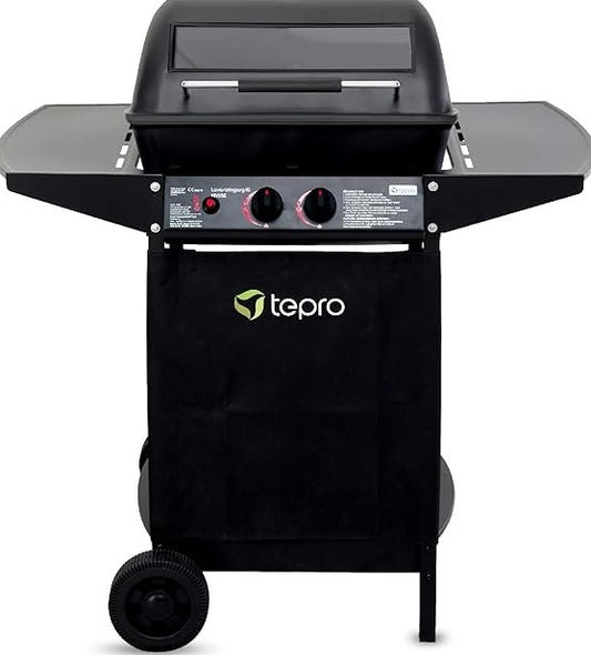 tepro Irvine Barbacoa de gas con piedras de lava
