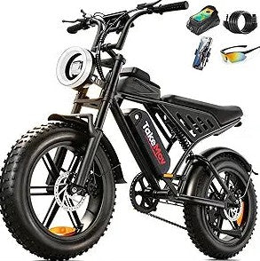 Bicicleta eléctrica para adultos – Motor hasta 1500/2000 W, neumáticos Fat 20″