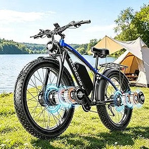 Bicicleta eléctrica para adultos – Doble motor 6000 W