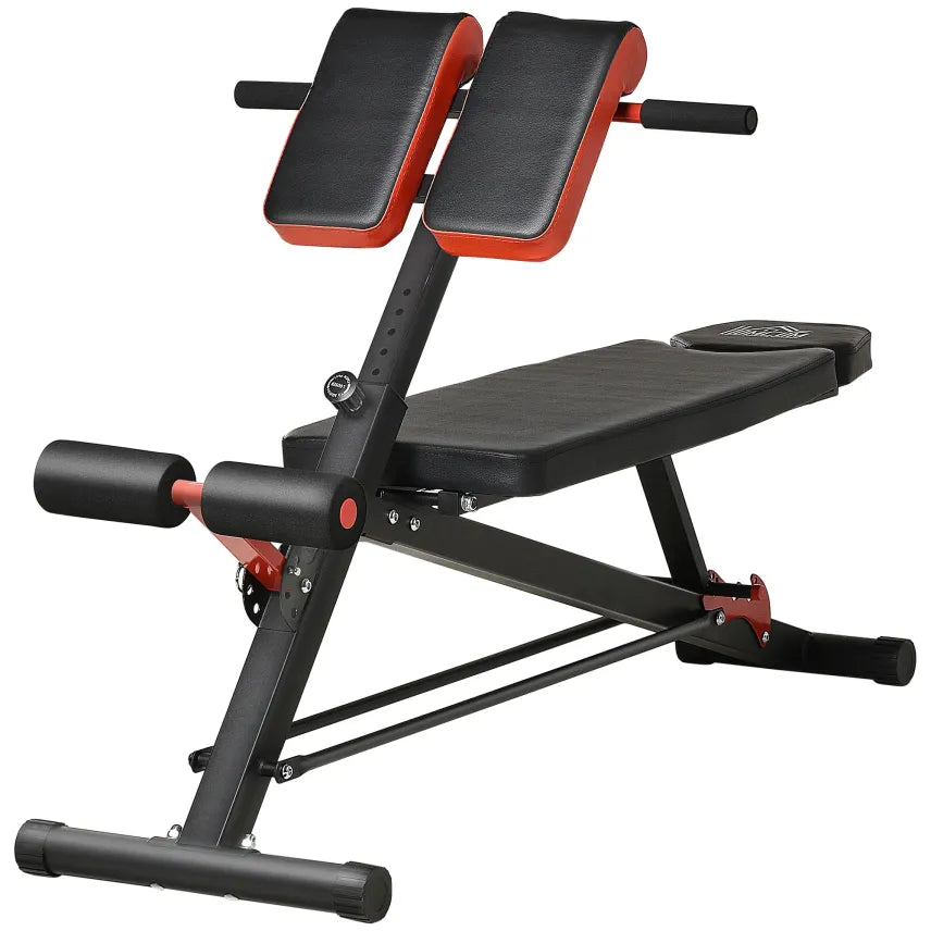 HOMCOM Banco de musculación multifunción regulable – Entrenamiento de cuerpo completo