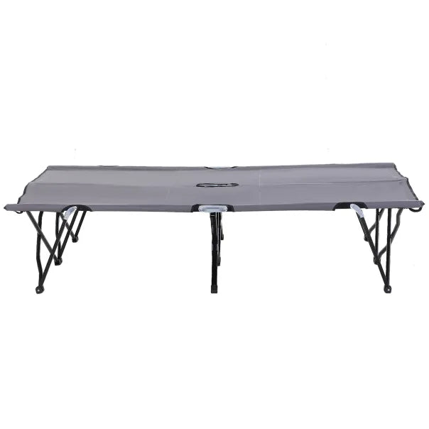 Outsunny Cama de camping elevada plegable para 2 personas