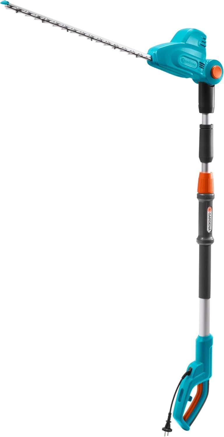 Gardena Cortasetos telescópico THS 500/48 – 500 W, alcance 3,5 m, cabezal inclinable, cuchilla 48 cm, empuñadura ergonómica, protección contra…