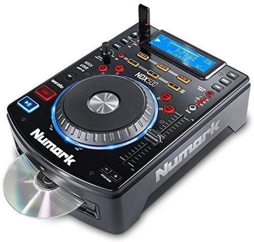 Numark Scratch Mezclador DJ de 2 canales – Serato DJ Pro, crossfader Innofader, licencia DVS, 6 selectores de efectos directos y pads de performance