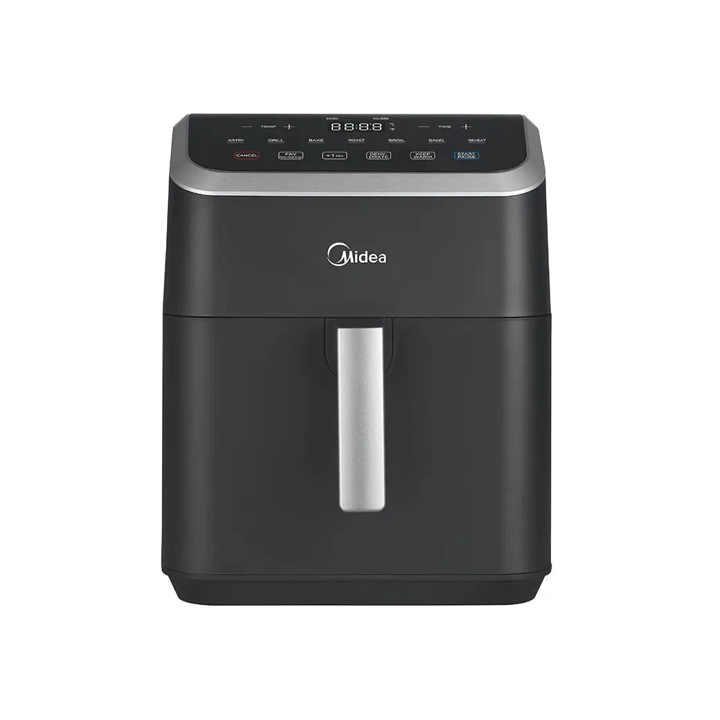 Midea HeatXpress Airfryer Horno 7,8 QT 8 en 1 – Freidora de aire multifunción, cocción rápida, gran capacidad, negra