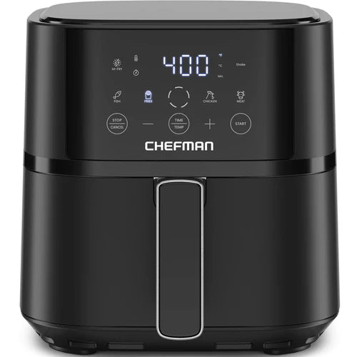 Chefman TurboFry Touch Airfryer digital 4 qt – Freidora de aire compacta con controles táctiles, negra