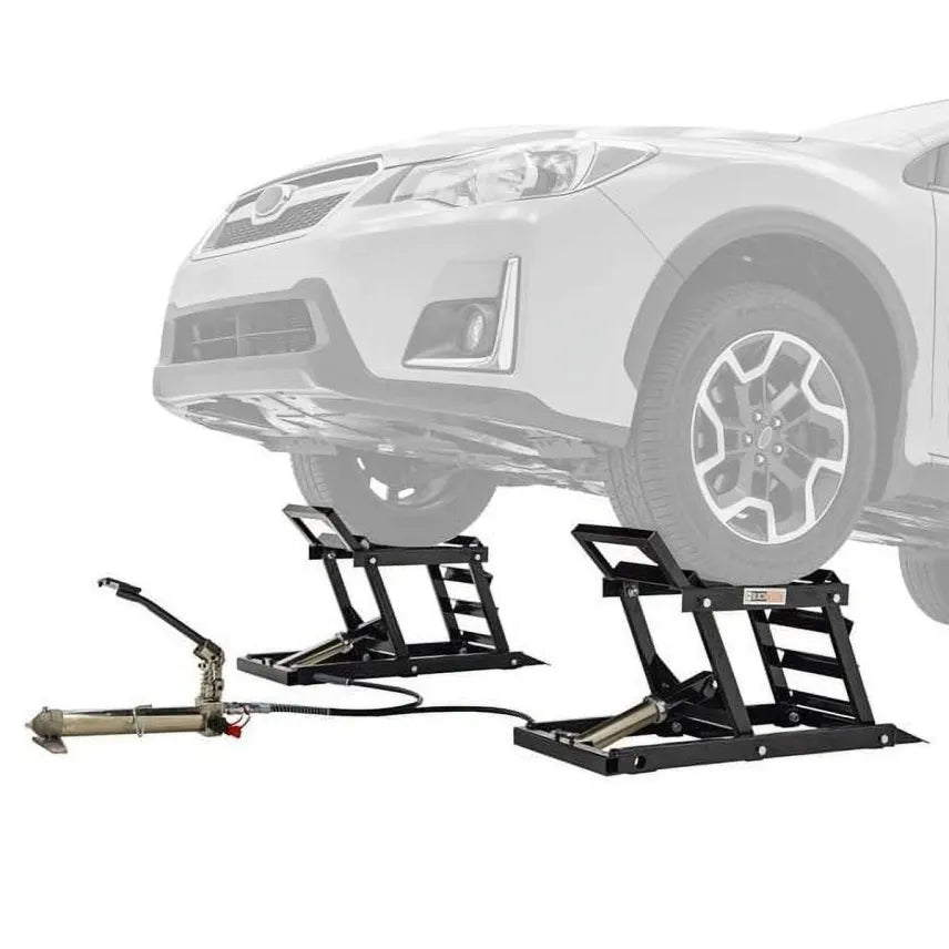 Elevador hidráulico Black Widow con rampa – Capacidad de 3.000 lb por par