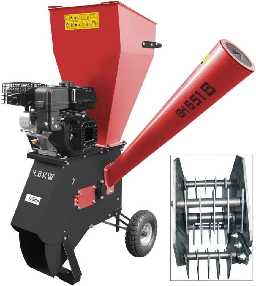 GÜDE GH 651 B Biotrituradora de jardín de gasolina – 4800 W
