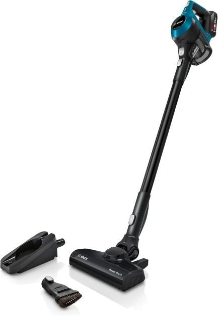 Bosch Unlimited Serie 6 BKS6111P Aspirador sin cable – Sin bolsa, ligero, filtro higiénico, gran potencia de aspiración, larga autonomía