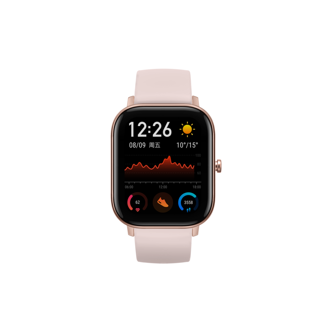 AMAZFIT Reloj inteligente GTS, rosa – Artículo de segunda selección, muy buen estado
