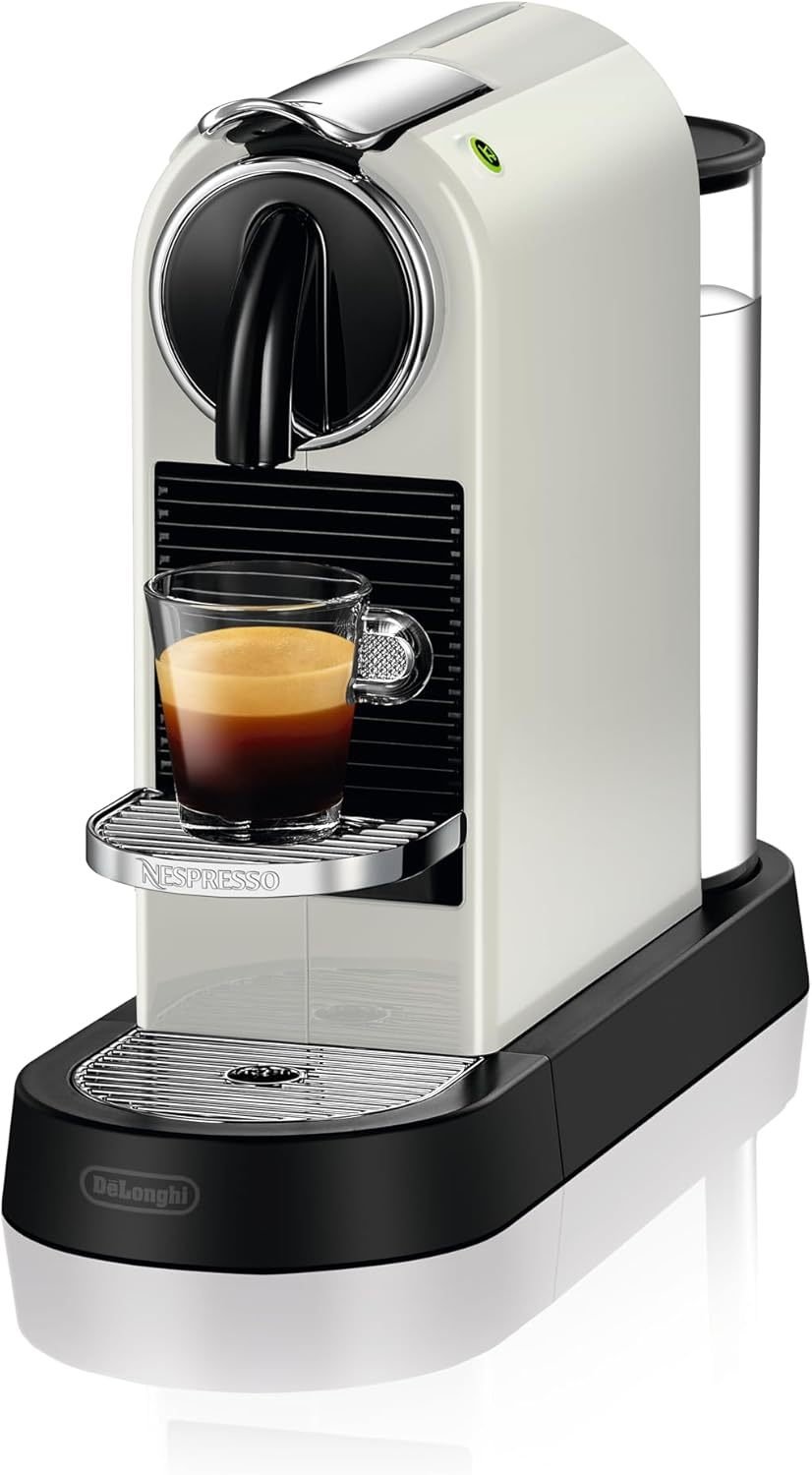 Nespresso De'Longhi Citiz EN267.BAE Cafetera con espumador de leche – Ahorro de energía, 1710 W, 1 L, negro