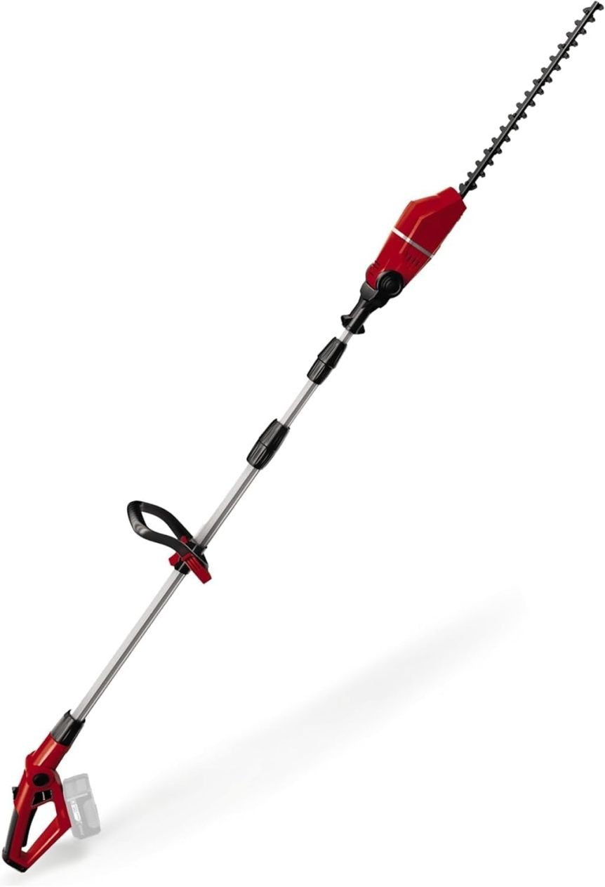 Einhell Cortasetos telescópico inalámbrico GE-HH 18/45 Li T-Solo – Mantenimiento flexible de setos sin cable