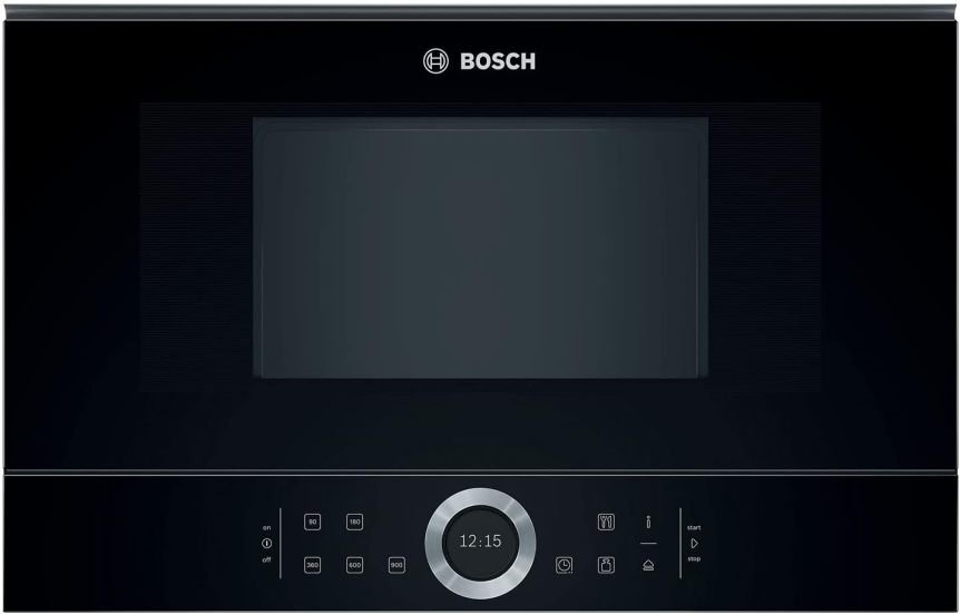 Bosch BFL634GB1 Serie 8 Microondas integrable – 900 W, AutoPilot 7, pantalla táctil TFT