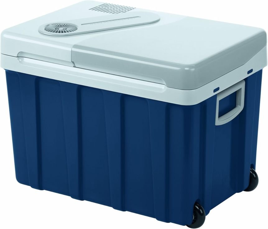 MOBICOOL MQ40W Nevera eléctrica con ruedas – 39 L, 12 V/230 V, para coche, barco y camping