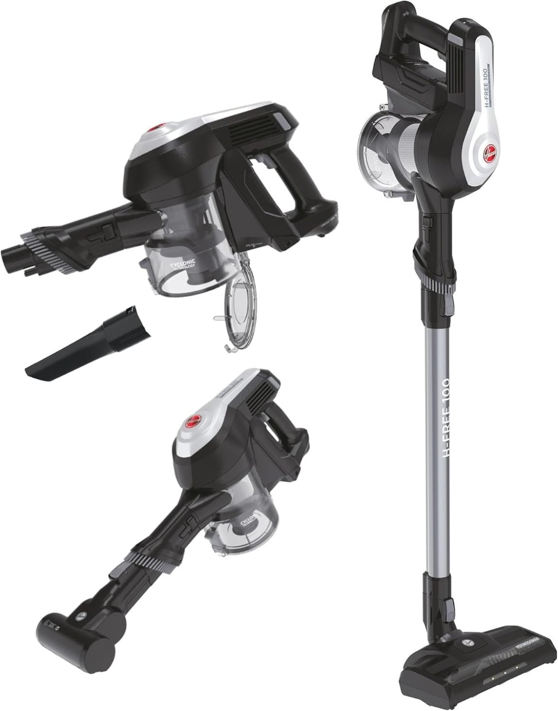 Hoover H-FREE 100 PETS Aspirador sin cable especial para pelo de mascotas – Hasta 40 min, LED, depósito grande, posición parking, boquilla para…