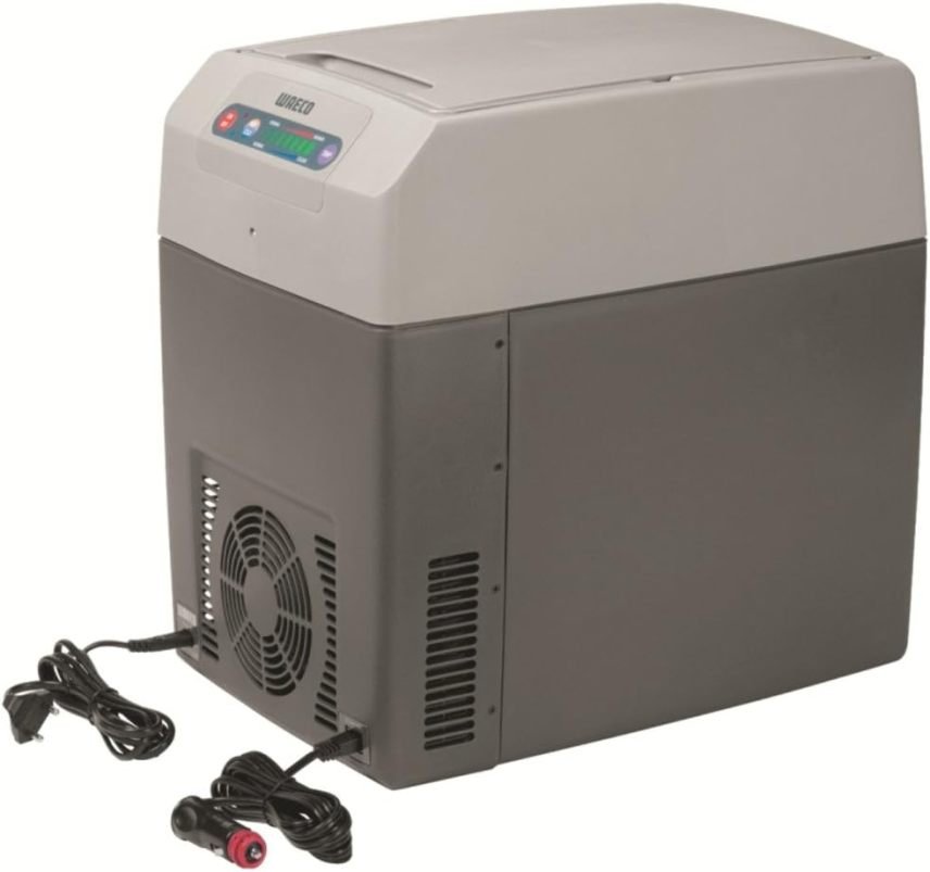 DOMETIC TropiCool TC 21FL Nevera eléctrica portátil 21 L – 12/24 V DC y 220-240 V AC, para coche, camión, barco, autocaravana y red eléctrica, gris