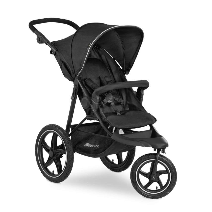 Hauck Runner 2 Silla de paseo todoterreno de 3 ruedas con grandes ruedas neumáticas, hasta 22 kg, protección UV 50+, ventana de ventilación,…