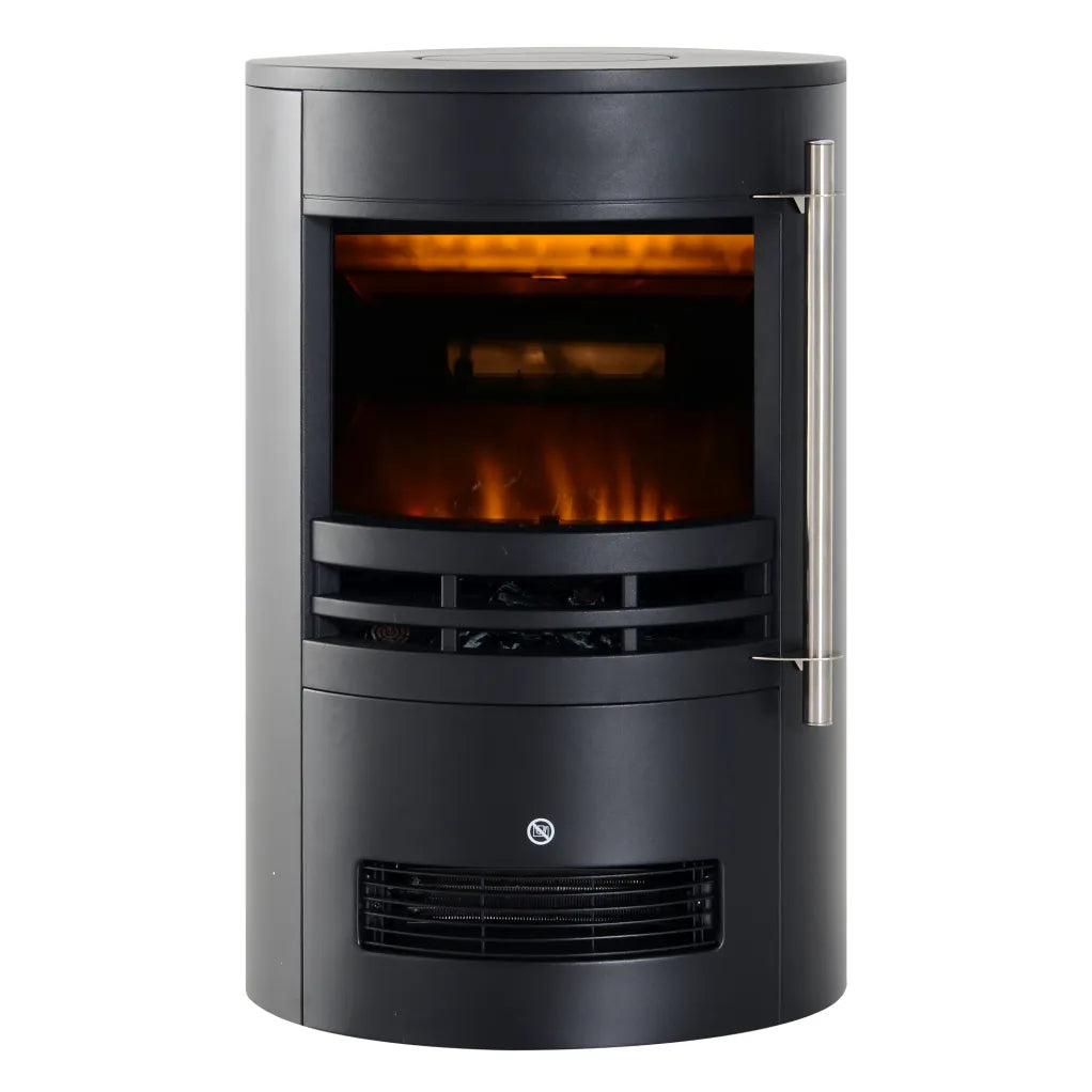 HOMCOM Chimenea eléctrica con efecto llama y 2 niveles de calefacción