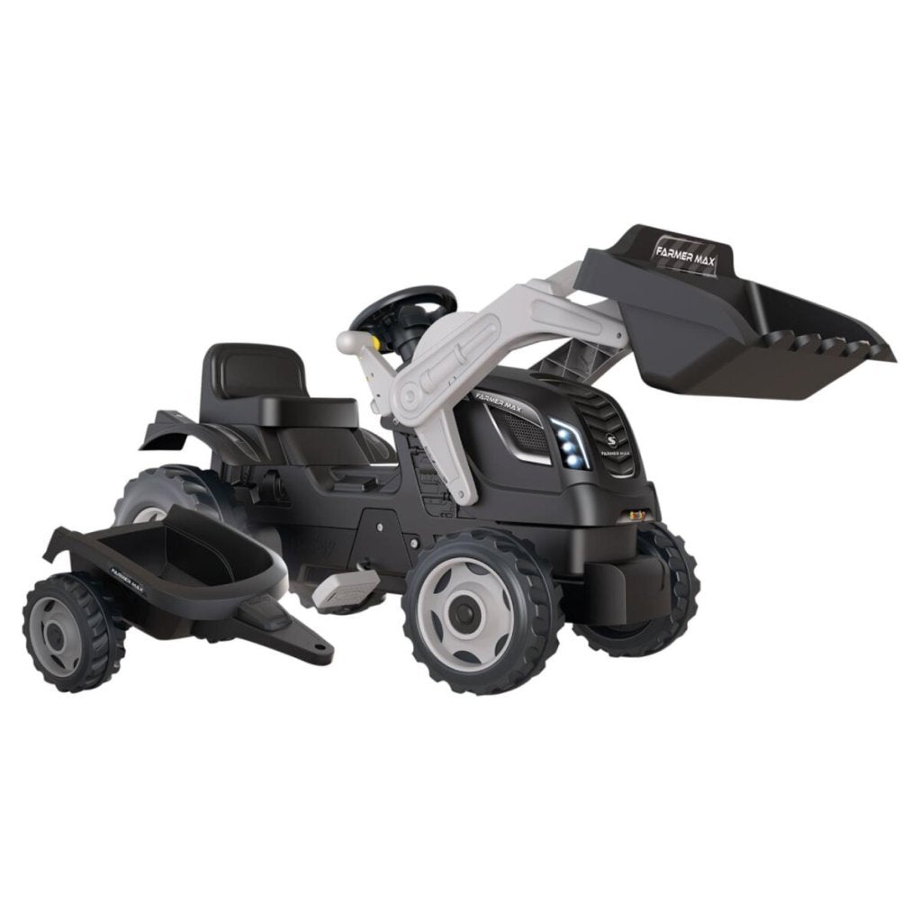 SMOBY Tractor Farmer Max con remolque – Artículo de segunda selección, daño estético por transporte