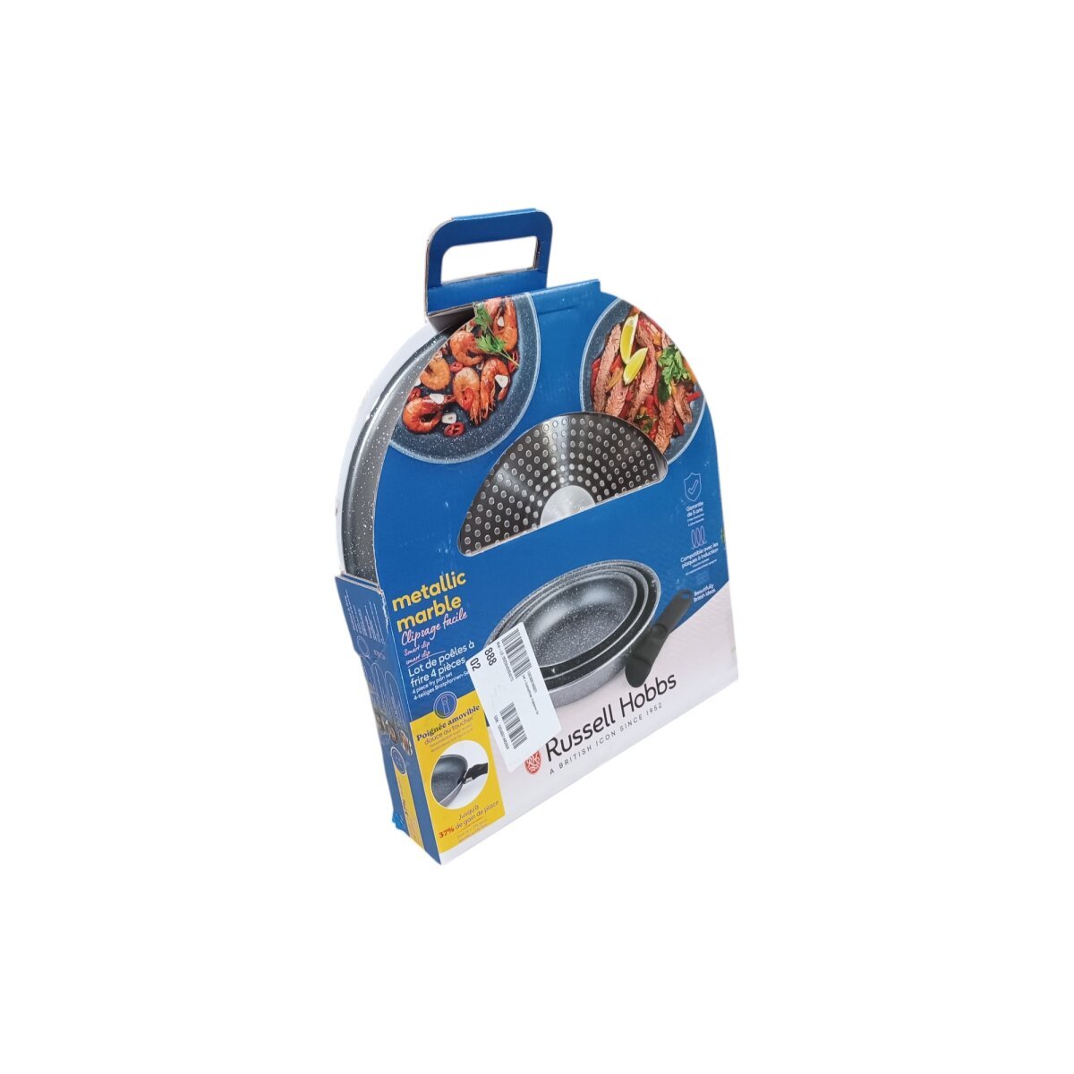 Russell Hobbs Juego de ollas/sartenes con mango extraíble – Artículo de segunda selección