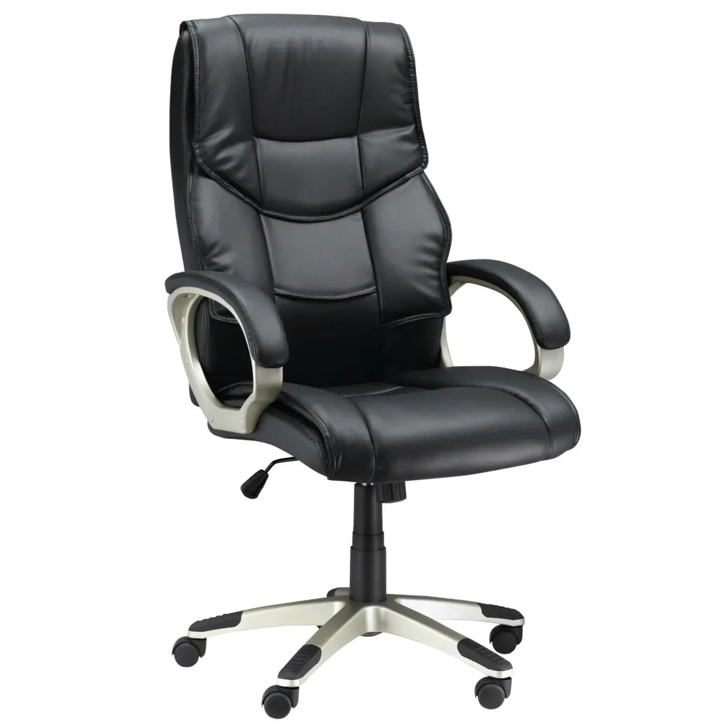 HOMCOM Silla de oficina regulable en altura y giratoria 360°