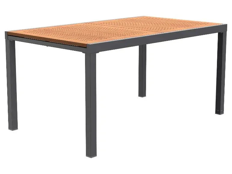 Mesa de jardín de aluminio Valencia extensible – Marrón