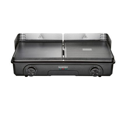 SILVERCREST KITCHEN TOOLS Grill de sobremesa STG 2200 A1 con 2 superficies separadas – Artículo de segunda selección, como nuevo
