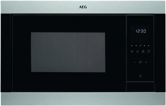 AEG MSB2547D-M Microondas integrable 60 cm / controles táctiles / función grill / pantalla con reloj, acero inoxidable
