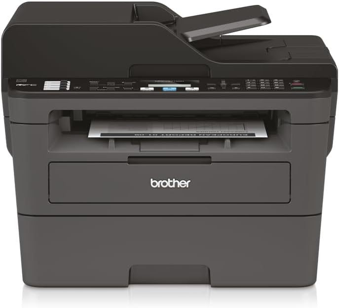Brother MFC-L2835DW Impresora láser monocromo multifunción 4 en 1 – Impresión, escaneo, copia, fax, Wi-Fi/Ethernet, ADF de 50 hojas, hasta 32 ppm