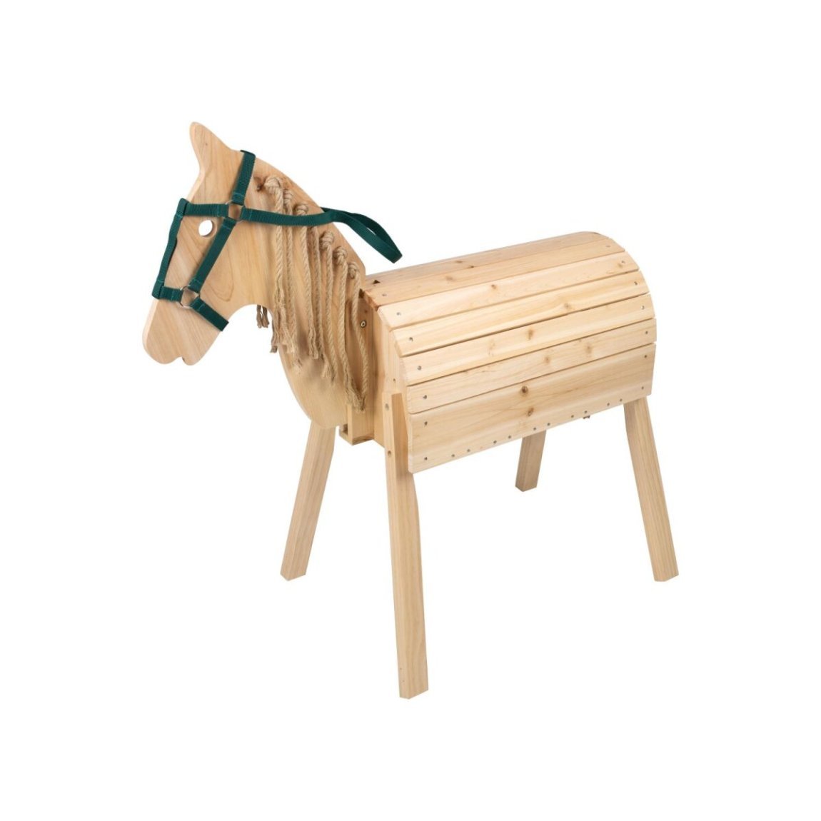 Playtive Caballo de madera maciza regulable en altura – Artículo de segunda selección, como nuevo