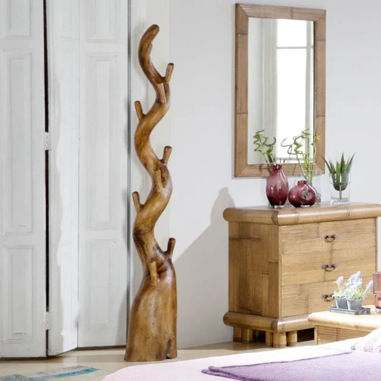 Perchero SUAR Single – Madera natural