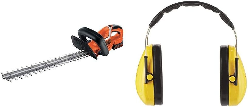 BLACK+DECKER GTC1845L20 Cortasetos a batería 18 V – Tecnología E-Drive, corte de ramas duras/gruesas, capacidad 18 mm, ligero 2,6 kg