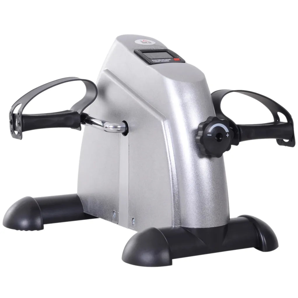 HOMCOM Mini bicicleta estática/pedalera con pantalla LCD – Regulable