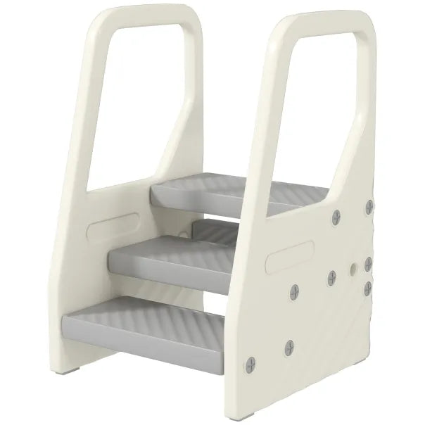 AIYAPLAY Taburete infantil de 3 niveles regulable en altura – Gris