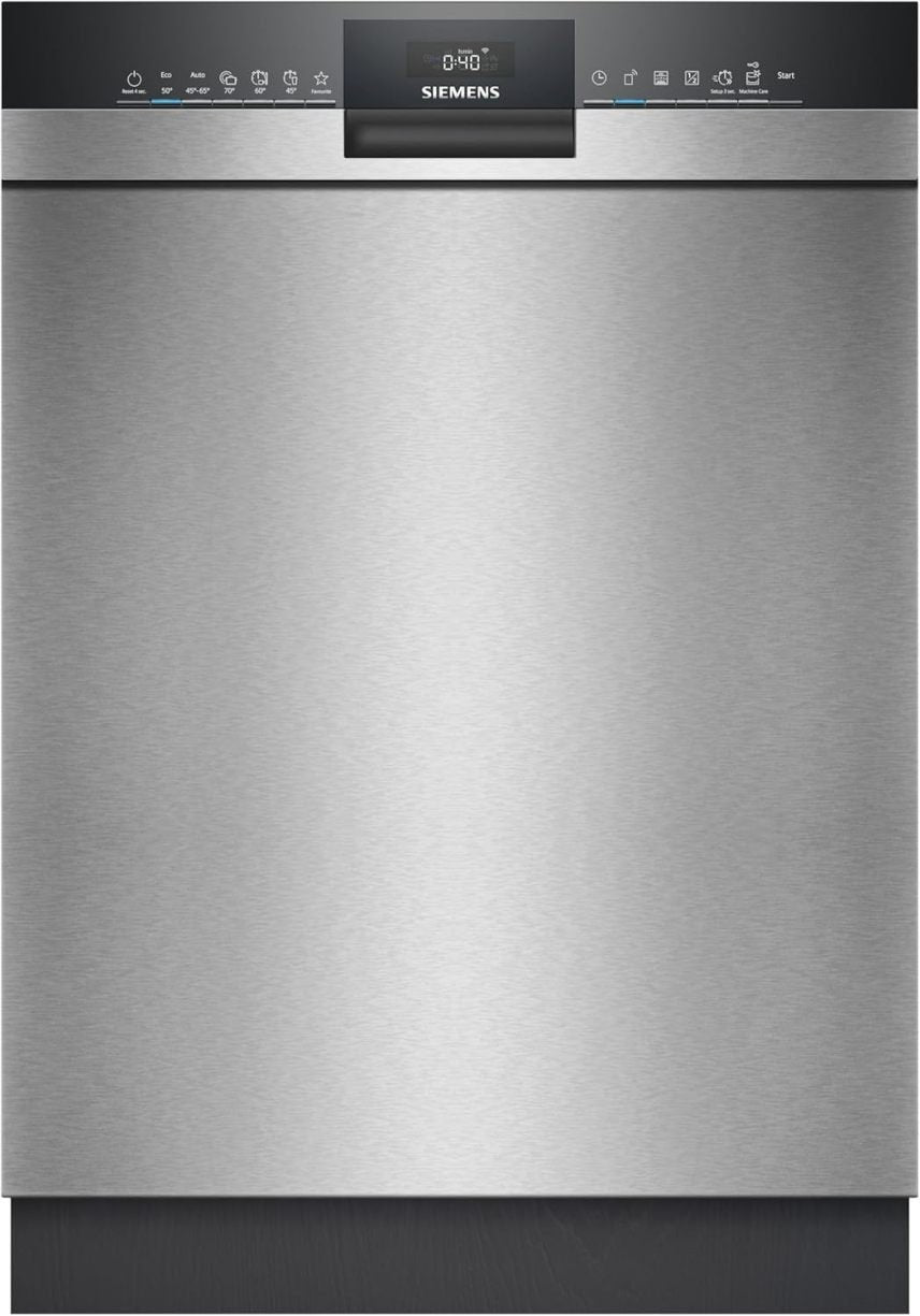 Siemens SN43ES14VE iQ300 Lavavajillas inteligente bajo encimera 60 cm – Cajón para cubiertos, autoOpen dry, motor iQdrive silencioso, aquaStop, inox