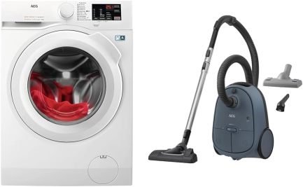 AEG L6FBA51480 Lavadora 8 kg, 1400 rpm – Silenciosa, dosificación automática, añadir prendas, seguridad infantil, tambor delicado, Aquastop