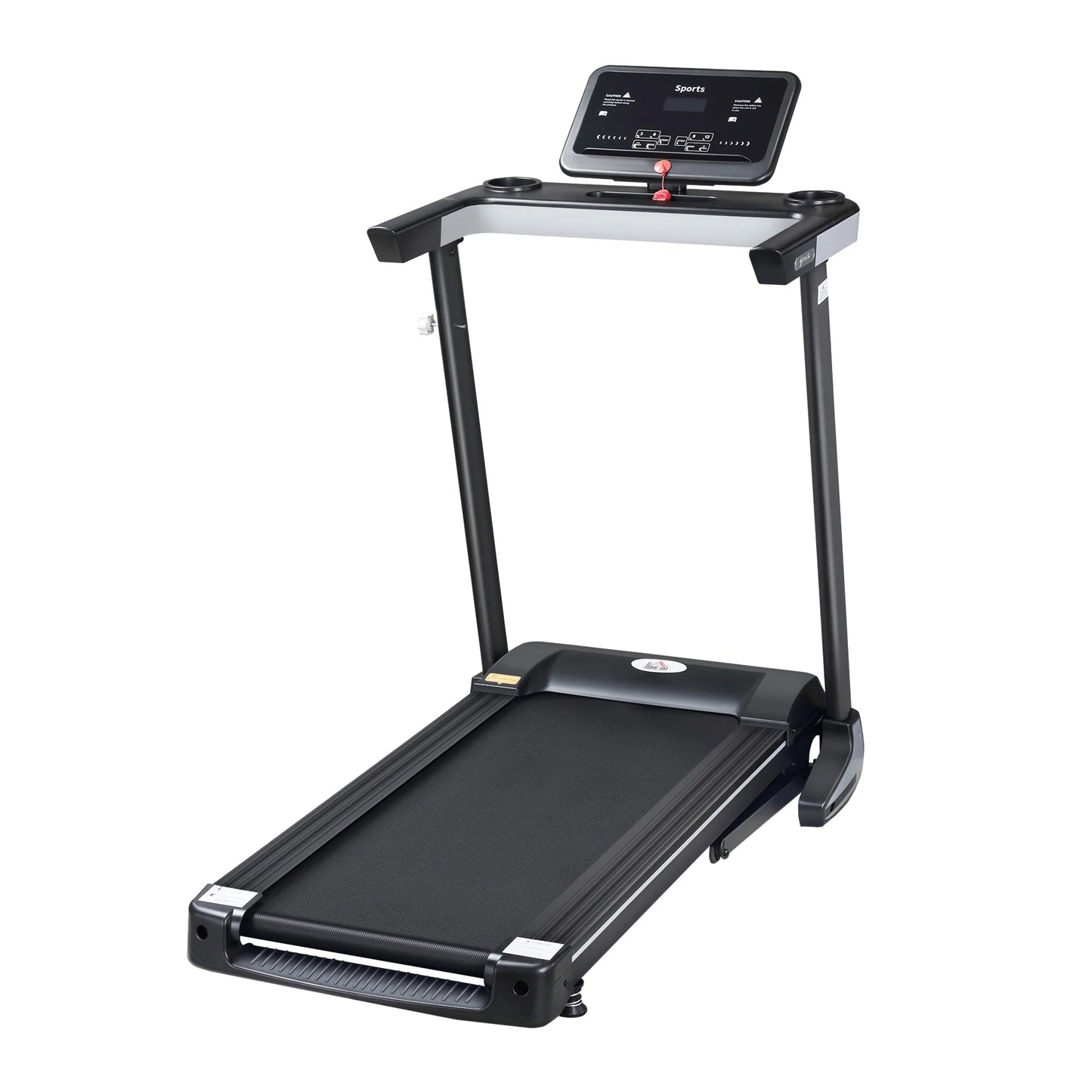 HOMCOM Cinta de correr eléctrica plegable con pantalla LCD y 12 programas