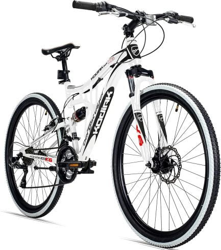 Bergsteiger Kodiak MTB 26/29″ – Frenos de disco, Shimano 21 velocidades, doble suspensión, para adolescentes y adultos