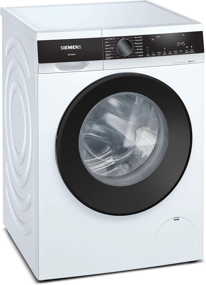 Siemens WM14N223 iQ300 Lavadora de carga frontal 7 kg, 1400 rpm, speedPack L, pantalla LED, programa Outdoor, blanca, 60 cm