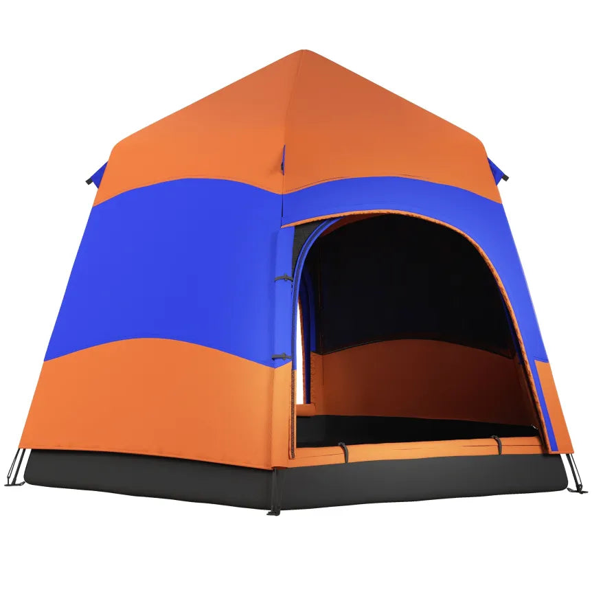 Outsunny Tienda de campaña Quick-Up para 4-6 personas, doble pared, exterior