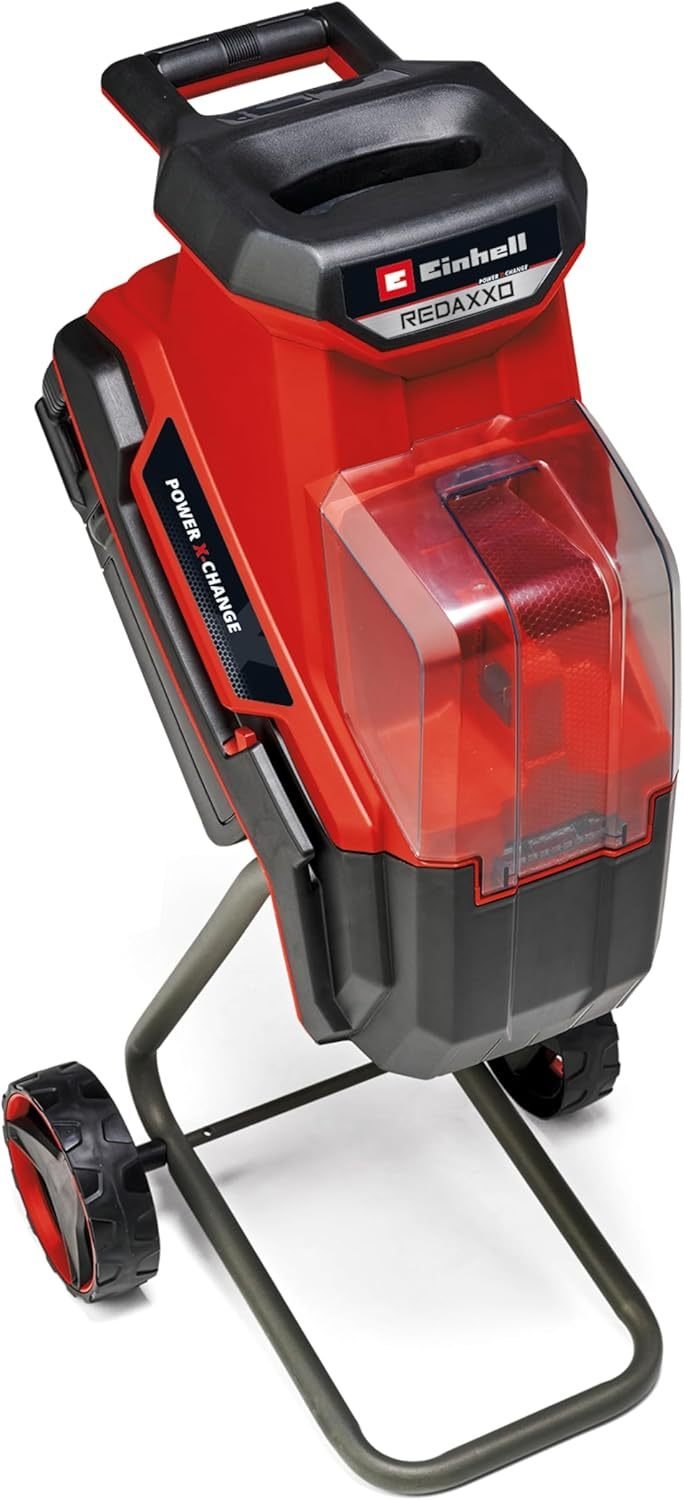 Einhell REDAXXO 36/25 Power X-Change Biotriturador de cuchillas inalámbrico – 36 V, ramas hasta 25 mm, bolsa de recogida 55 L