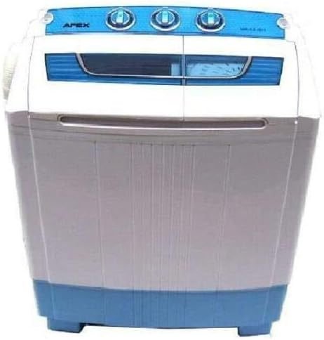 D+L GmbH Mini lavadora 5,2 kg con centrifugado – 2 en 1, carga superior, bomba, ideal para camping