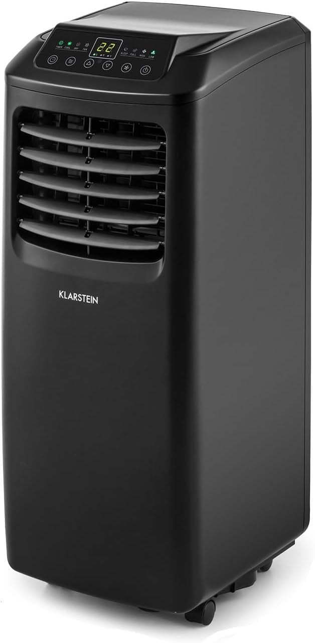 Klarstein Aire acondicionado portátil 4 en 1 – Deshumidificador, ventilador, modo noche, tubo de evacuación, control mediante aplicación, hasta 44…