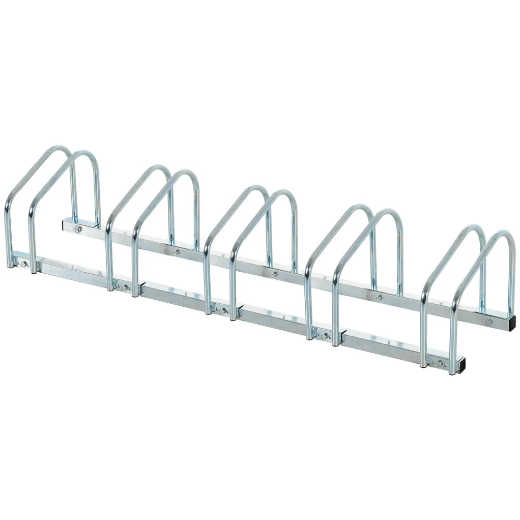 HOMCOM Soporte extensible para 5 bicicletas